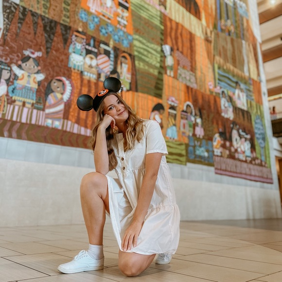 Madewell Button Front Babydoll Tiered Mini Dress - White - Picture 7 of 11